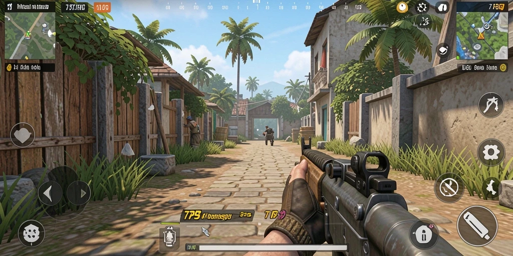 Tangkapan layar gameplay seru dalam 77RP dengan aksi TPS yang mendebarkan.