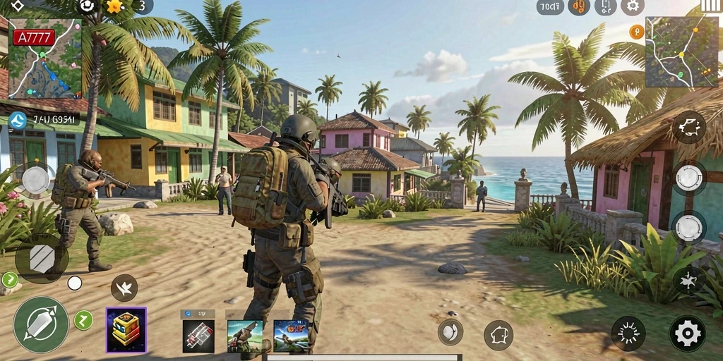 Screenshot utama A7777 menampilkan aksi seru dalam gameplay Casual.