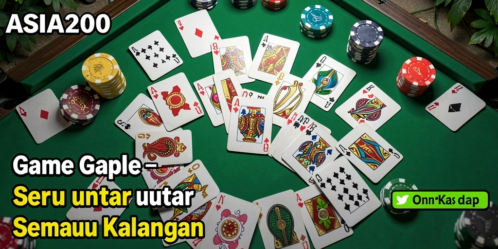 Tampilan permainan Gaple yang menarik dalam ASIA200.