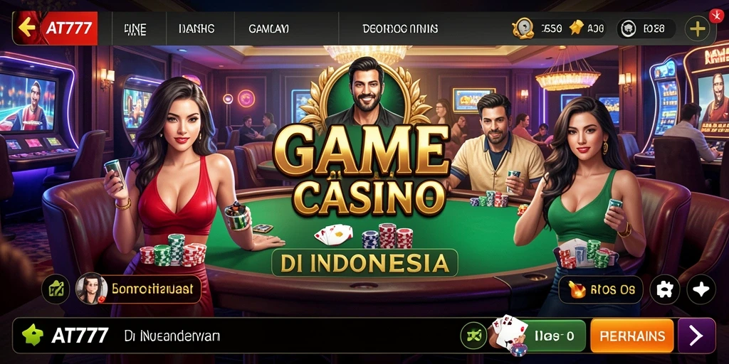 Tampilan gameplay Live Casino yang menarik di AT777.