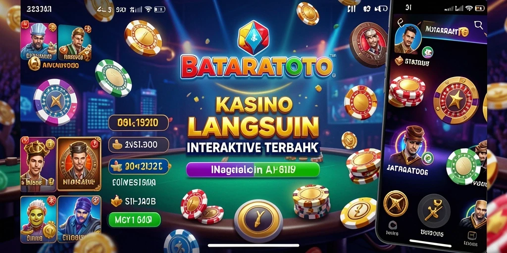 Tampilan gameplay Live Casino yang mendebarkan di BATARATOTO.