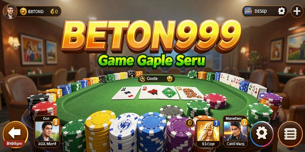 Screenshot gameplay Gaple yang seru dan interaktif.