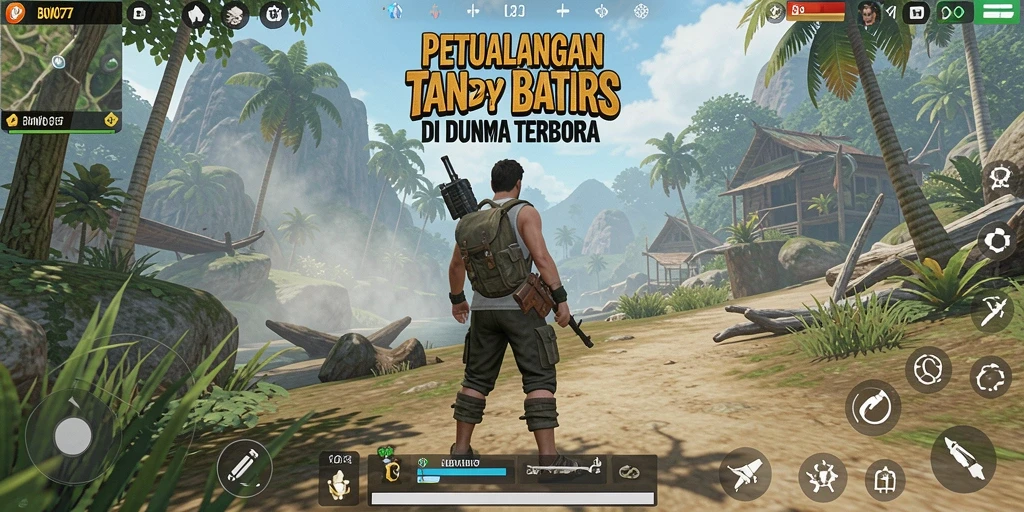 Screenshot utama BOWO77 menampilkan eksplorasi mendalam dunia terbuka yang menakjubkan.