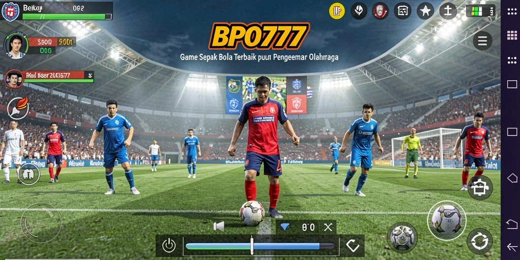 Tampilan gameplay BPO777 yang seru dan kompetitif dalam sepak bola.