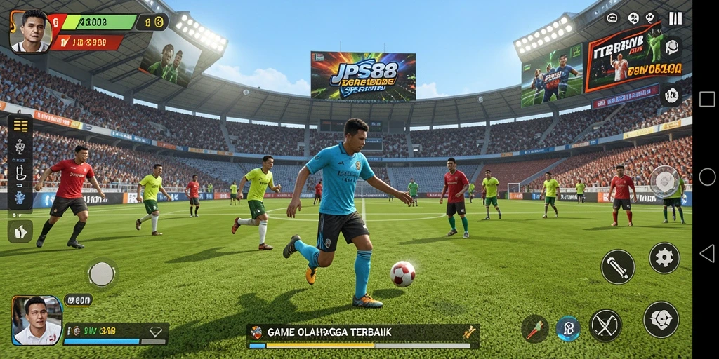 Screenshoot JPS88 menampilkan aksi seru dalam permainan olahraga.
