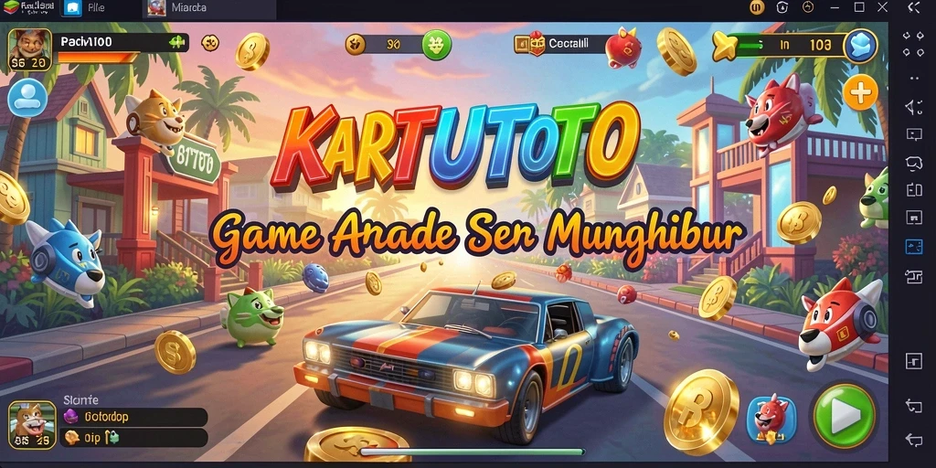 Tampilan gameplay seru KARTUTOTO dengan berbagai tantangan.