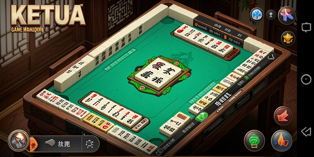 Screenshot gameplay KETUA yang menampilkan tantangan Mahjong yang seru.