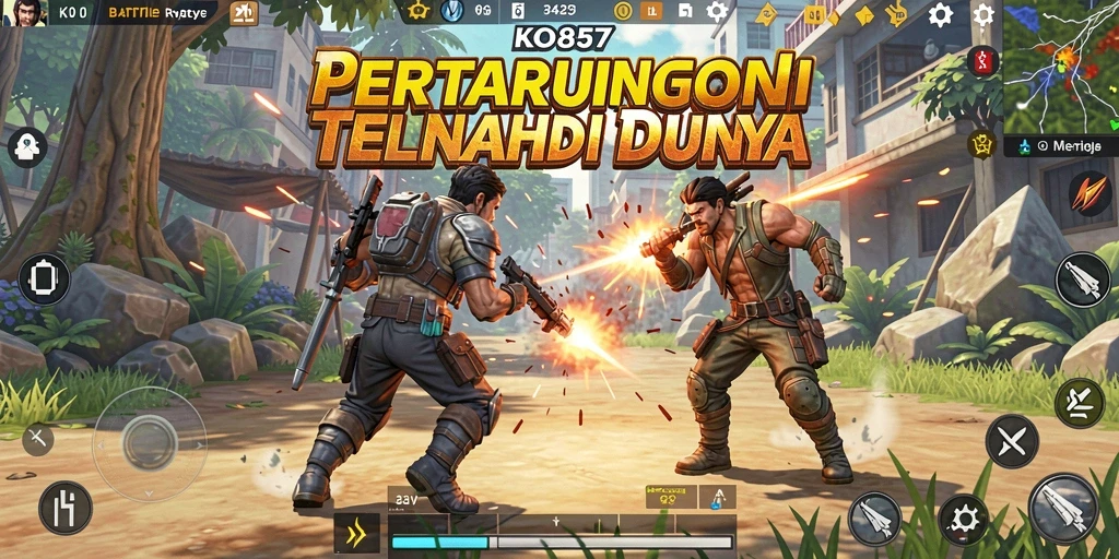 Gameplay menegangkan dalam pertarungan Battle Royale.
