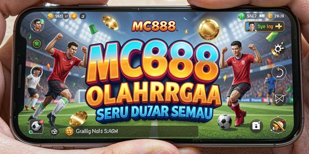 Screenshot MC888 menunjukkan aksi seru dalam permainan olahraga.