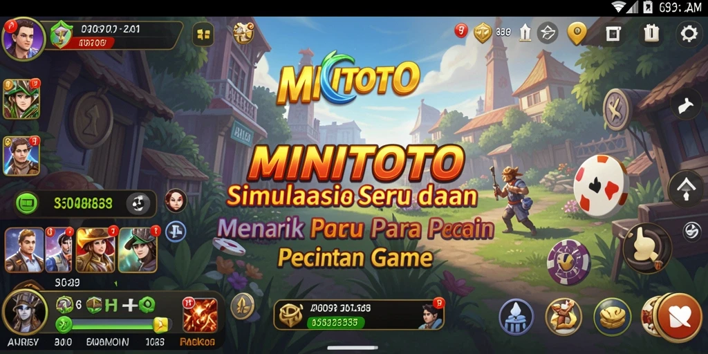 Screenshot gameplay MINITOTO menampilkan interaksi seru dalam dunia simulasi.