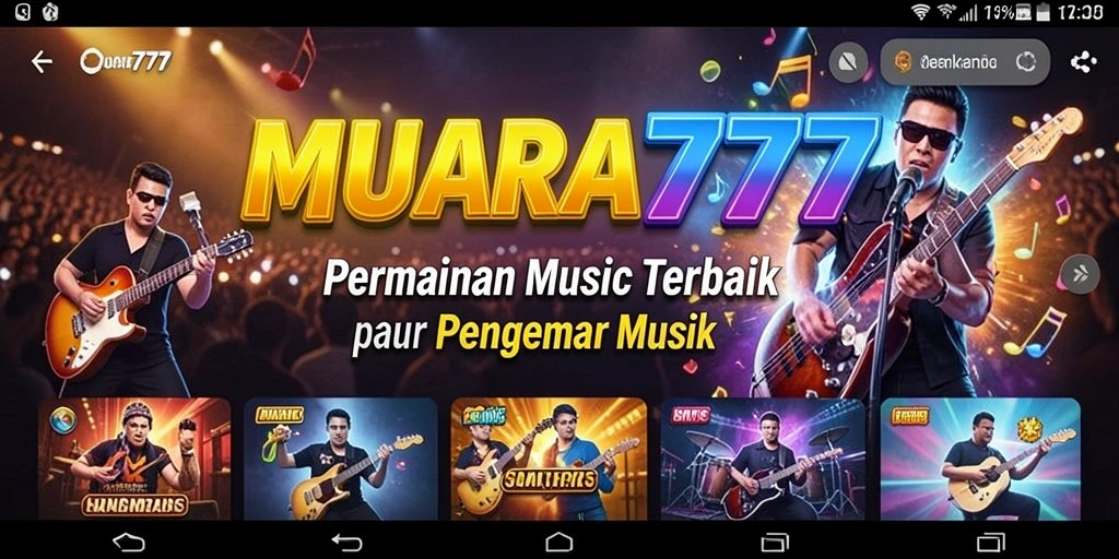 Screenshot gameplay MUARA777 menampilkan keseruan bermain musik.
