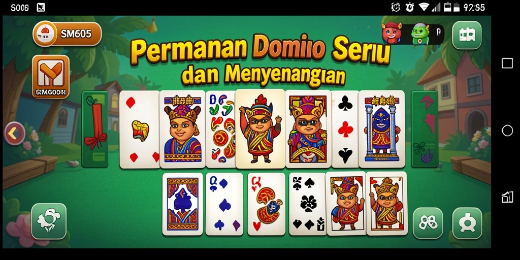 Tampilan menarik dari gameplay Domino SM605 yang penuh strategi.