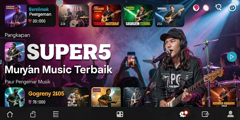 Tampilan permainan yang seru dan penuh warna di SUPER5.