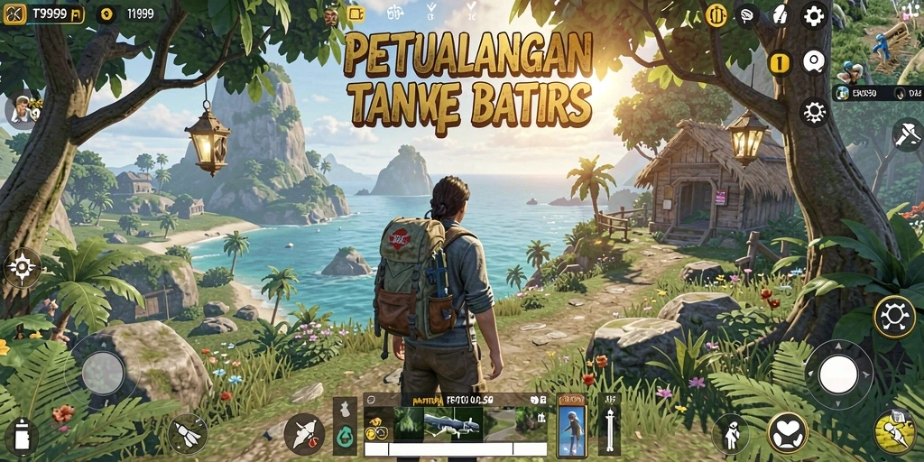 Gameplay T9999 yang menampilkan petualangan seru di dunia terbuka.