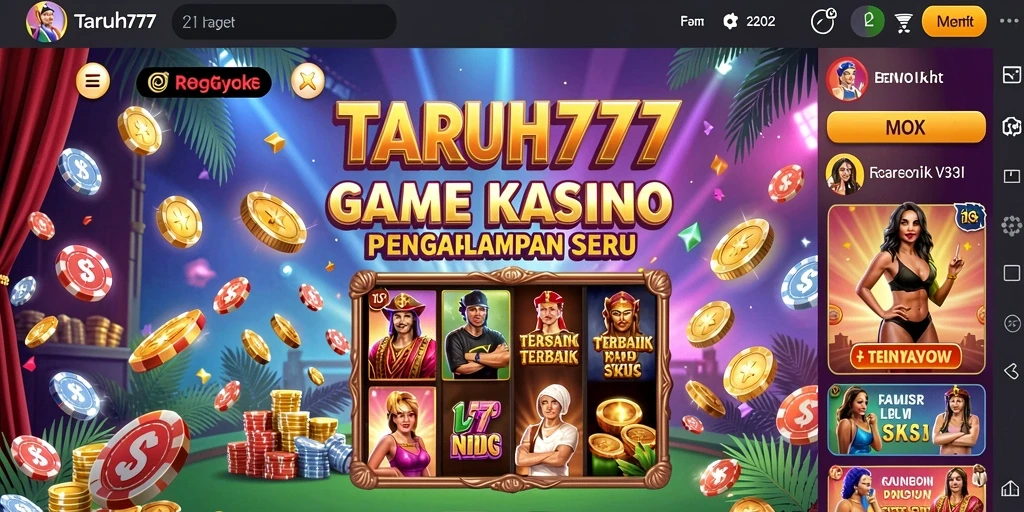 Tangkapan layar menunjukkan aksi seru dalam permainan Kasino.