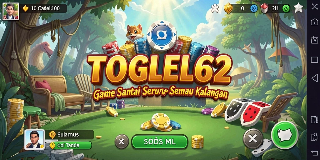 Tampilan gameplay seru dari TOGEL62 dengan desain menarik.