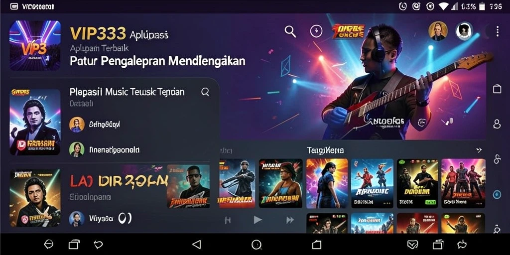 Tampilan menarik saat memainkan lagu di VIP333.
