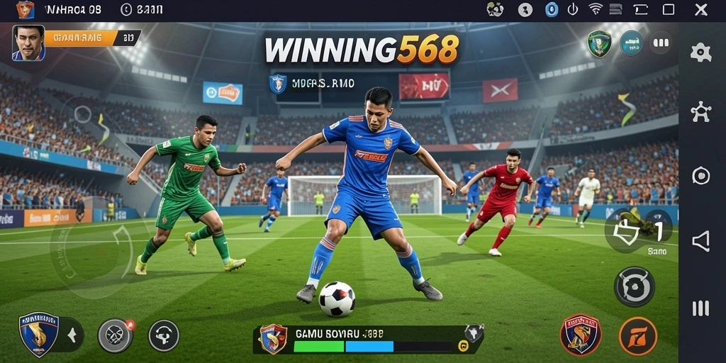 Tangkapan layar dari gameplay seru WINNING568 yang menampilkan berbagai olahraga.
